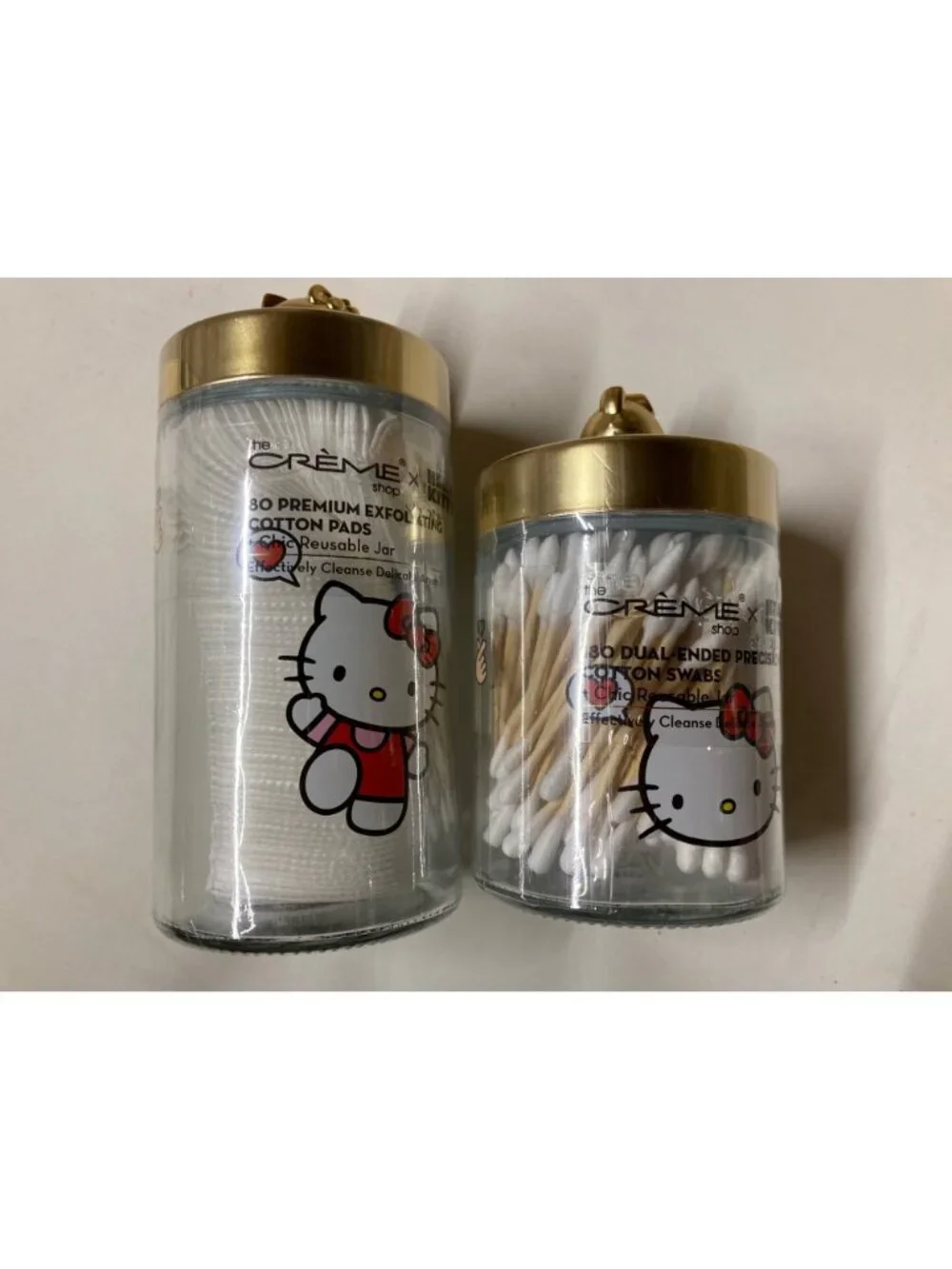 Hello Kitty Impressions Limited Edition Crème Shop Cotton Swabs & Pads Brush Set